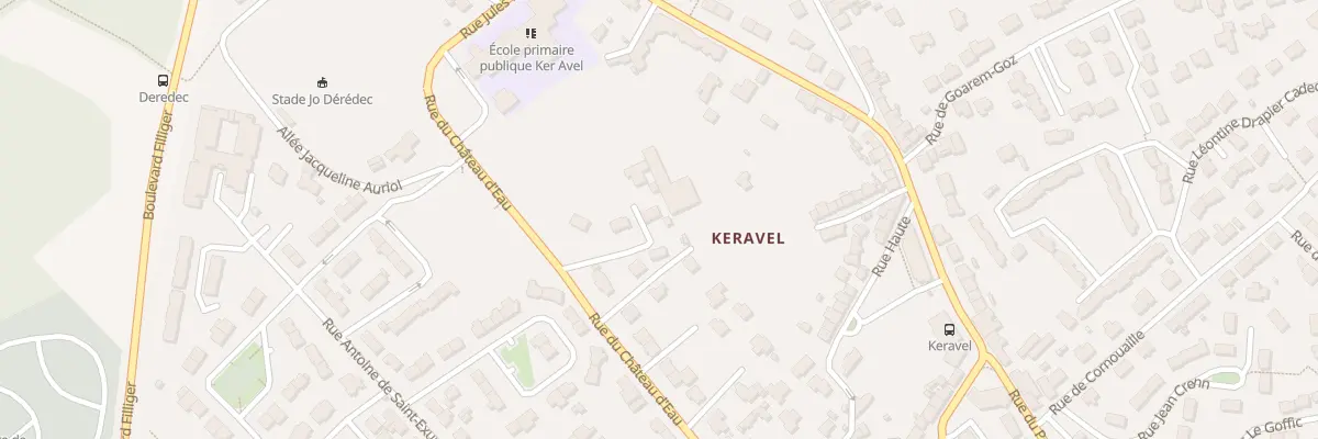 Plan du 40 Rue du Chateau d’Eau à Plougastel-Daoulas
