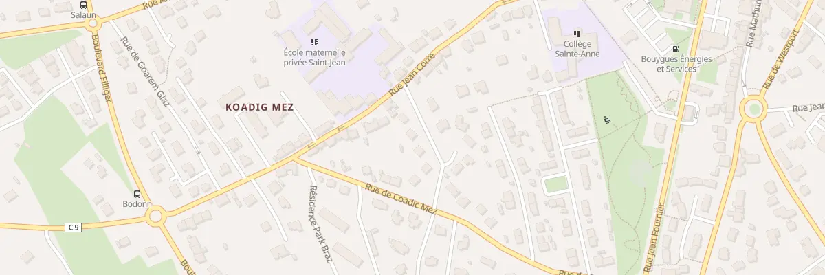 Plan du 6 Rue Jean XXIII à Plougastel-Daoulas