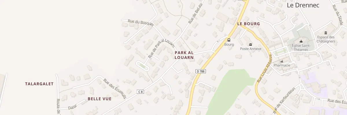 Plan du 24 Rue de Park al Louarn au Drennec