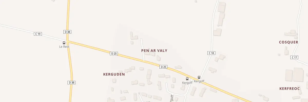 Plan du 70 Kerguden à Saint-Frégant