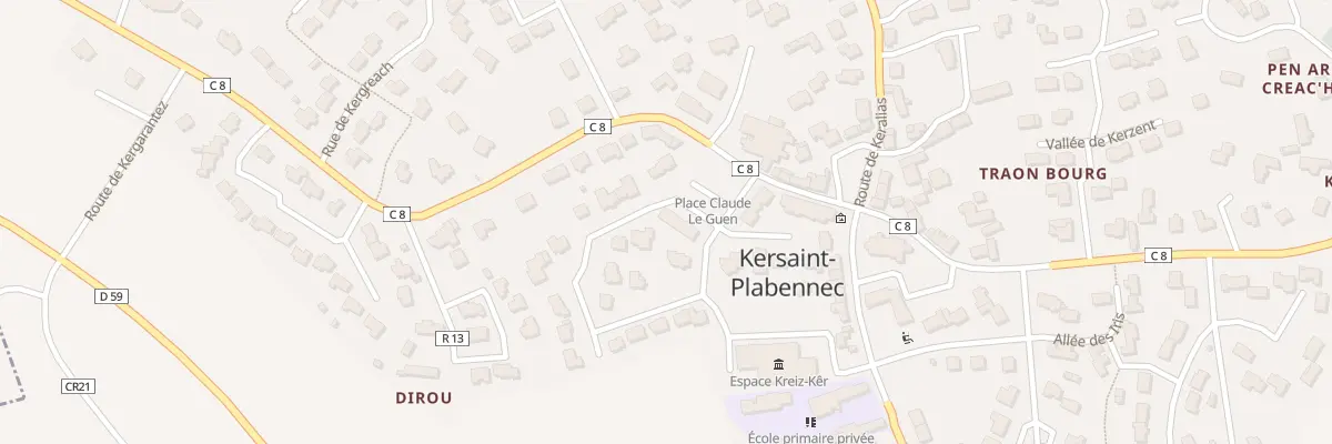 Plan du 8 Pl Claude Le Guen à Kersaint-Plabennec