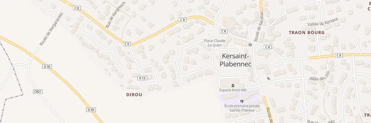 Plan du 7 Rue de l’Abbe Cloarec à Kersaint-Plabennec