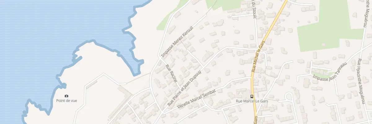 Plan du 9043 Rue Pierre et Jean Dupouy à Penmarch