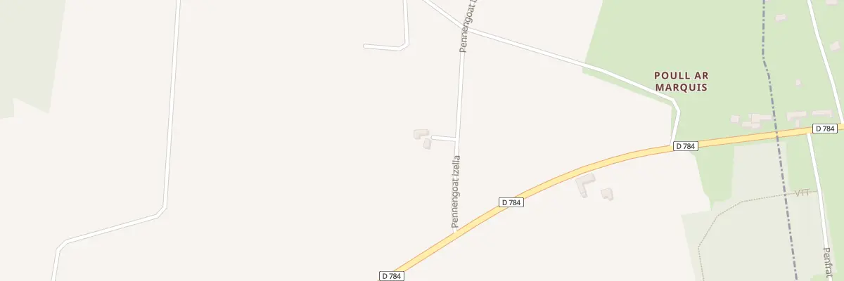 Plan du 559 Menez Trebrevan à Plozévet
