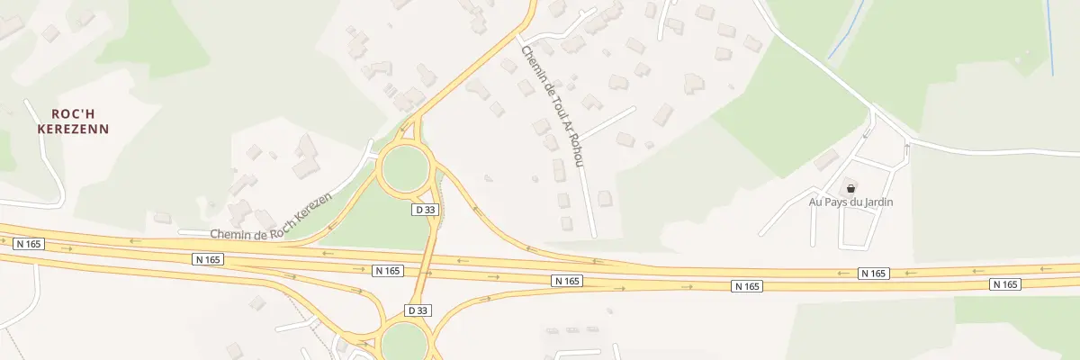 Plan du 135 Che de Toul Ar Rohou à Plougastel-Daoulas