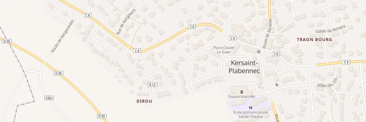 Plan du 22 Rue de l’Abbe Cloarec à Kersaint-Plabennec