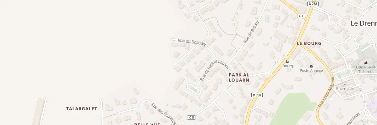 Plan du 7 Rue de la Garenne au Drennec