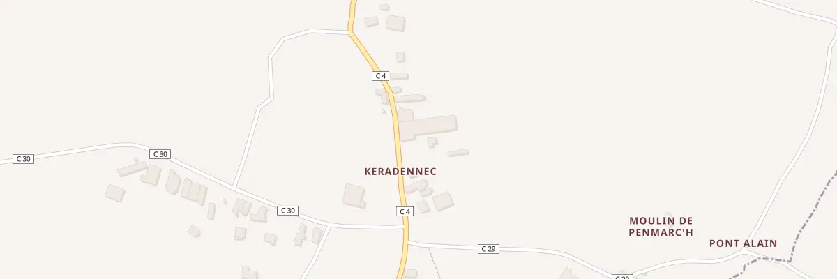 Plan du 114 Keradennec à Saint-Frégant