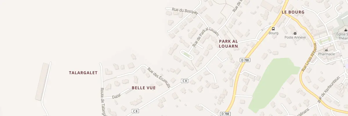 Plan du 12 Rue de Park al Louarn au Drennec