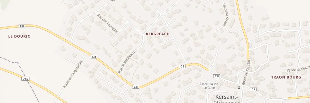 Plan du 15 Rue de Kergreach à Kersaint-Plabennec