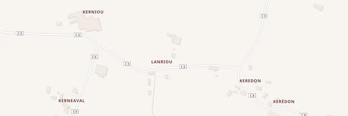 Plan du 2 Lanriou à Lanarvily
