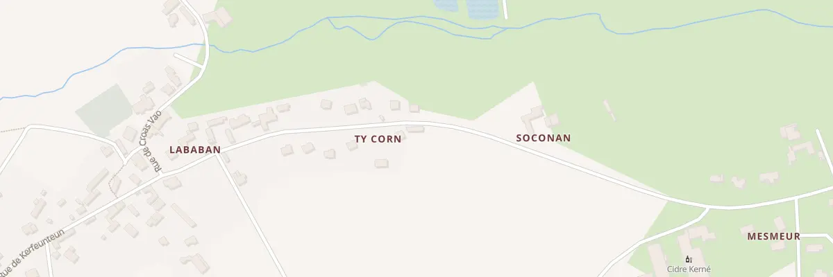 Plan du 497 Ty Corn à Pouldreuzic