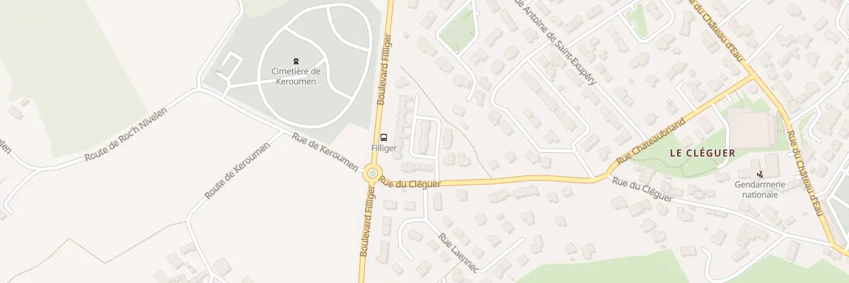 Plan du 5 Rue Edmond Rostand à Plougastel-Daoulas