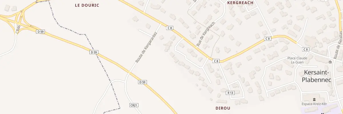 Plan du 13 Rue Jean Marie Guillou à Kersaint-Plabennec