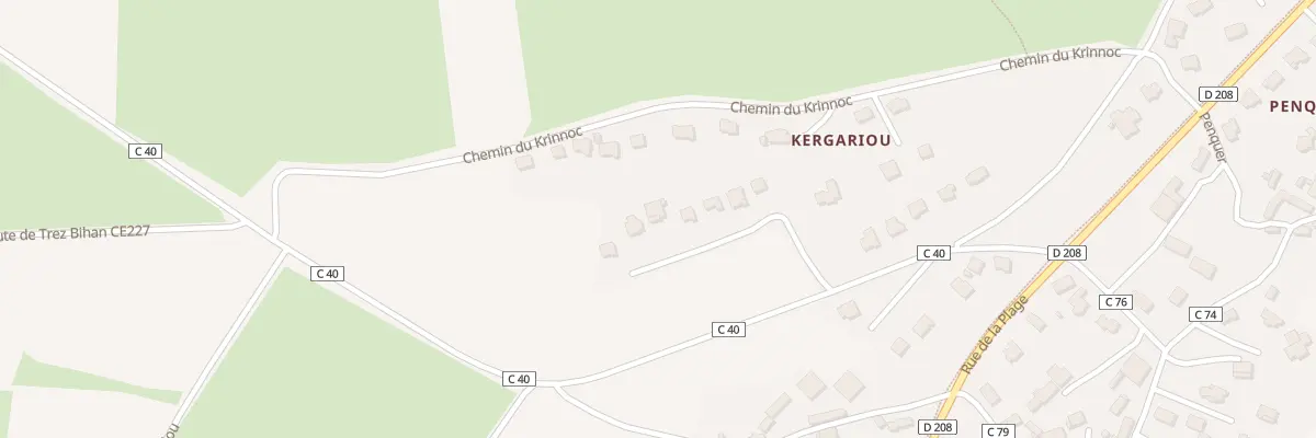 Plan du 146 Lot Kergariou à Telgruc-sur-Mer