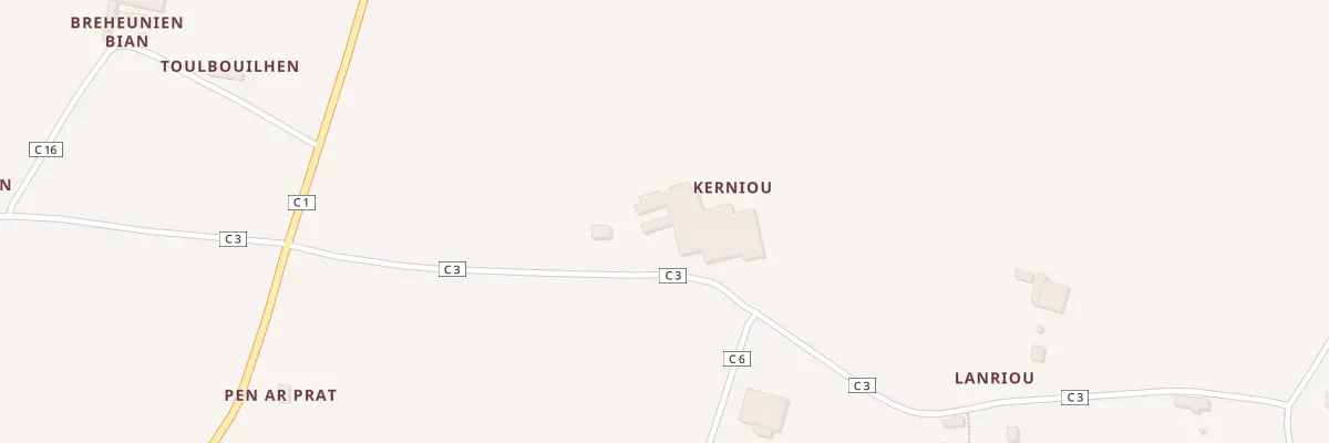 Plan du 23 Kerneaval à Lanarvily