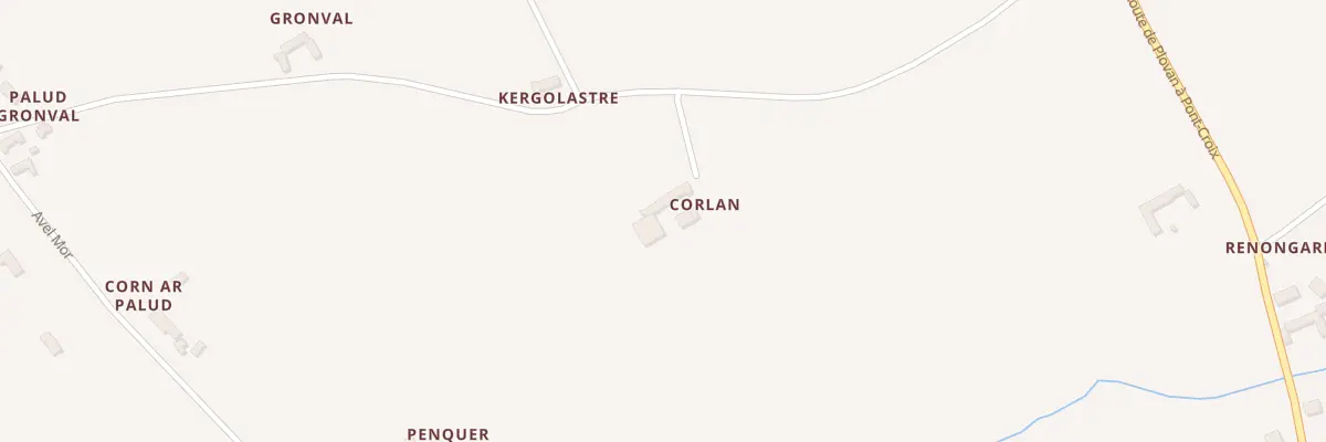 Plan du 132 Corlan à Plovan