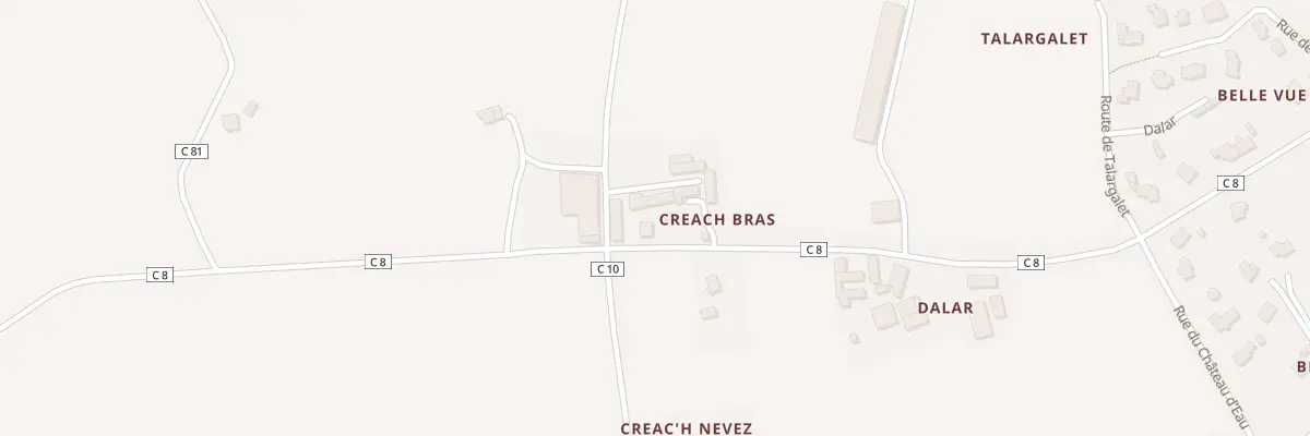 Plan du 43 Creac’h au Drennec