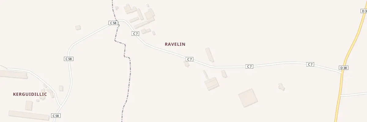 Plan du 60 Ravelin à Saint-Frégant