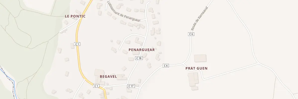Plan du 34 Penarguear à Lanarvily