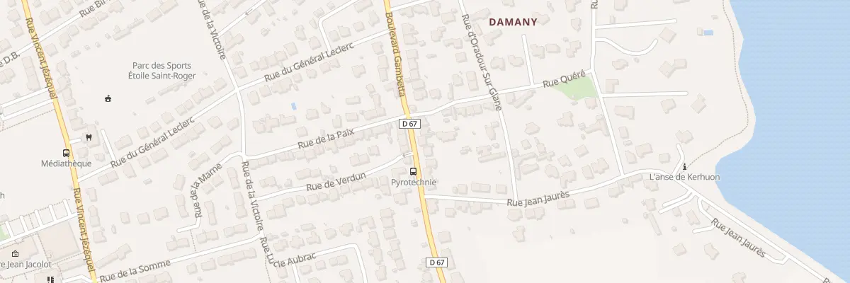 Plan du 95 Bd Gambetta au Relecq-Kerhuon