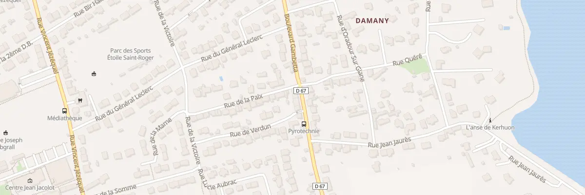 Plan du 66 Bd Gambetta au Relecq-Kerhuon
