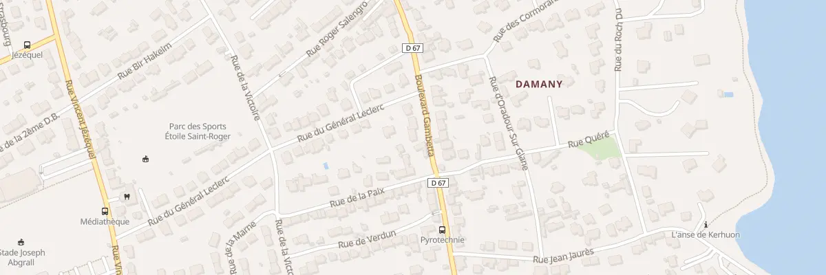 Plan du 58 Bd Gambetta au Relecq-Kerhuon