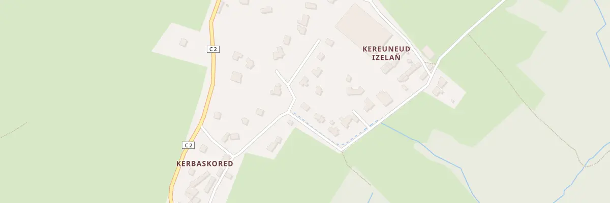 Plan du 875 Rte de Kereuneut Izella à Plougastel-Daoulas