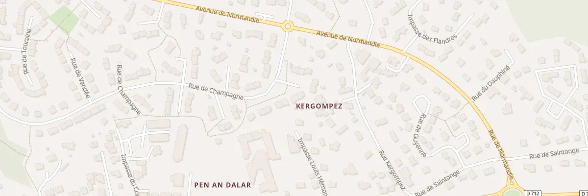 Plan du 96 Rue de Champagne à Guipavas