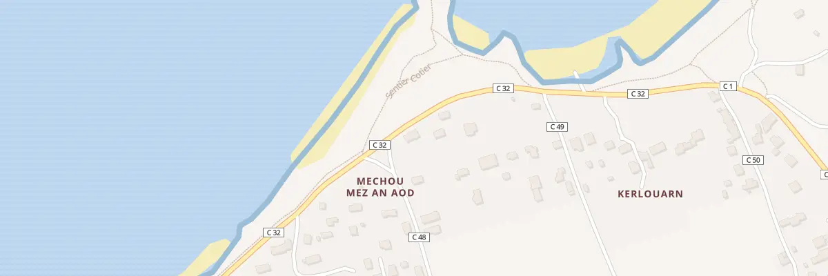 Plan du 900 Hent Roc’h ar Gong à Kerlouan