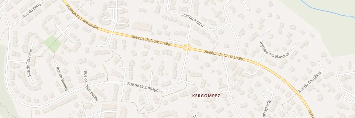 Plan du 109 Rue de Champagne à Guipavas