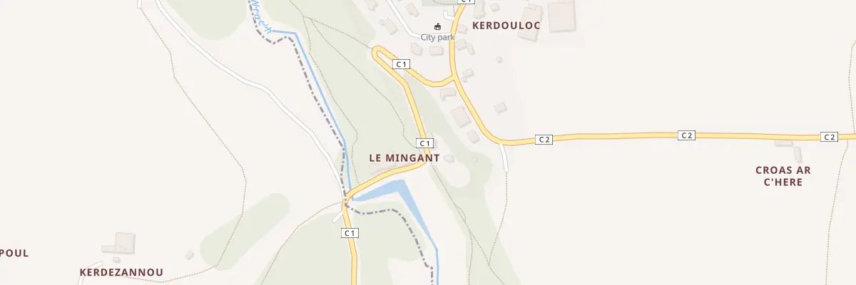 Plan du 1 Le Mingant à Lanarvily