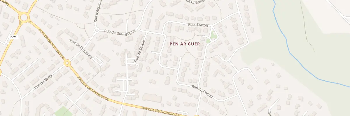 Plan du 13 Rue de Franche-Comte à Guipavas