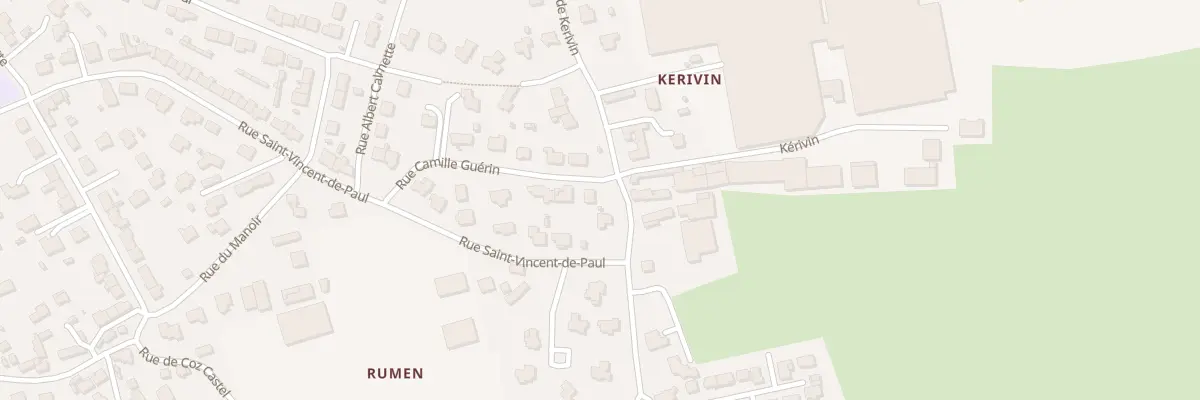Plan du 1 Rue Camille Guerin à Guipavas
