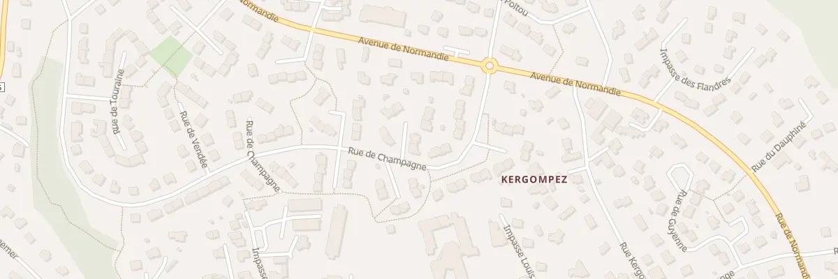 Plan du 93 Rue de Champagne à Guipavas
