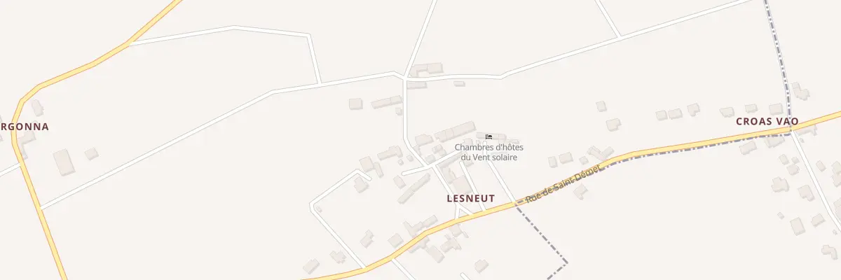 Plan du 829 Lesneut à Plozévet