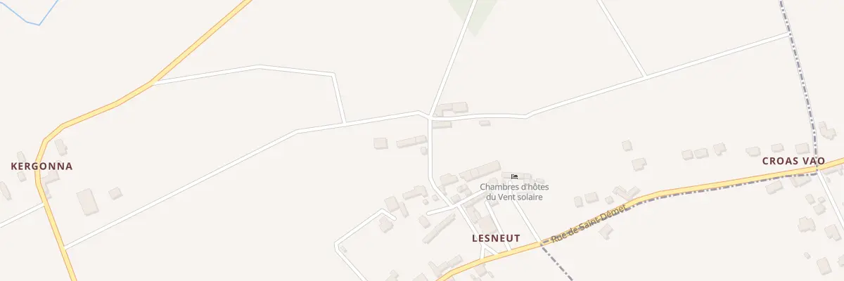 Plan du 825 Lesneut à Plozévet