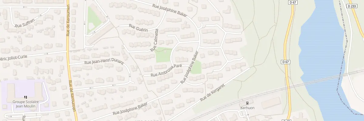 Plan du 29 Rue Ambroise Paré au Relecq-Kerhuon