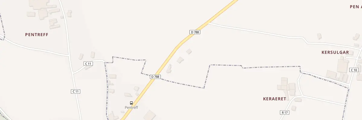 Plan du 3 Pentreff au Drennec