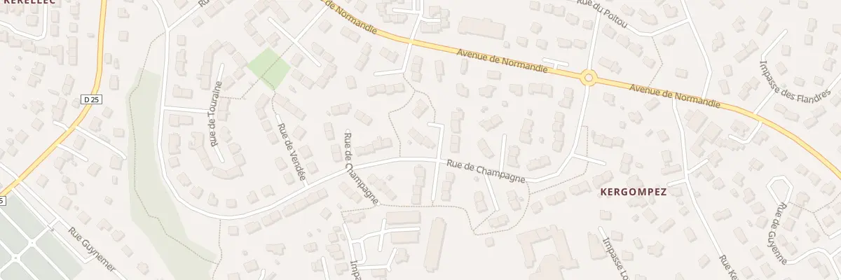 Plan du 65 Rue de Champagne à Guipavas