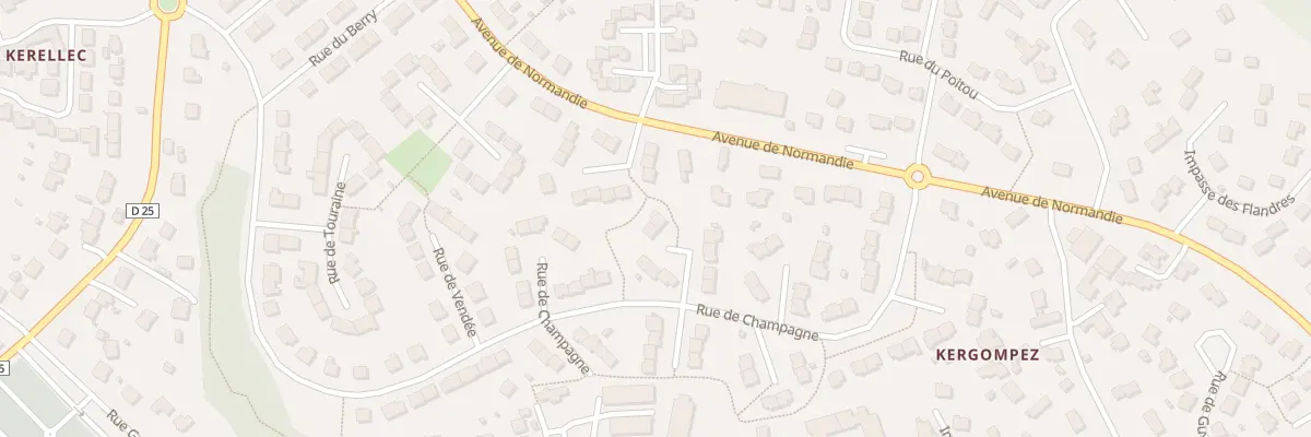 Plan du 71 Rue de Champagne à Guipavas