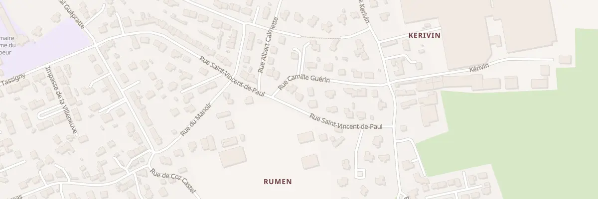 Plan du 66 Rue Saint-Vincent de Paul à Guipavas
