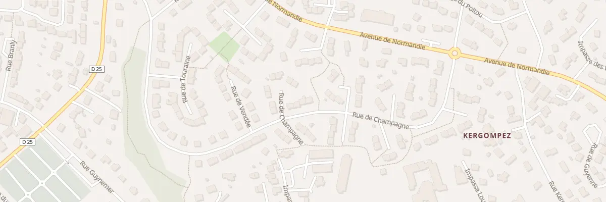 Plan du 59 Rue de Champagne à Guipavas