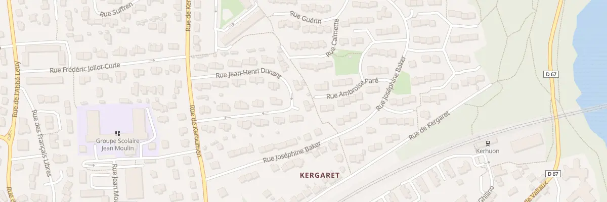 Plan du 28 Rue Jean Henri Dunant au Relecq-Kerhuon