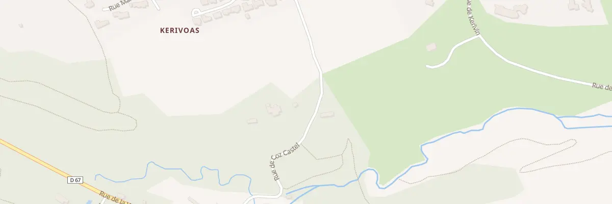 Plan du 9006 Coz Castel à Guipavas