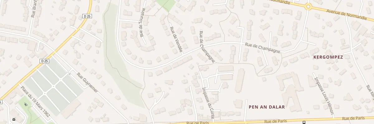 Plan du 42 Rue de Champagne à Guipavas