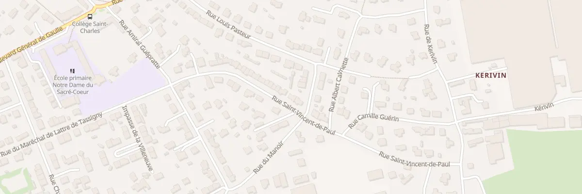 Plan du 52 Rue Saint Vincent de Paul à Guipavas
