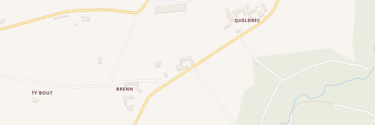 Plan du 628 Queldrec à Plozévet