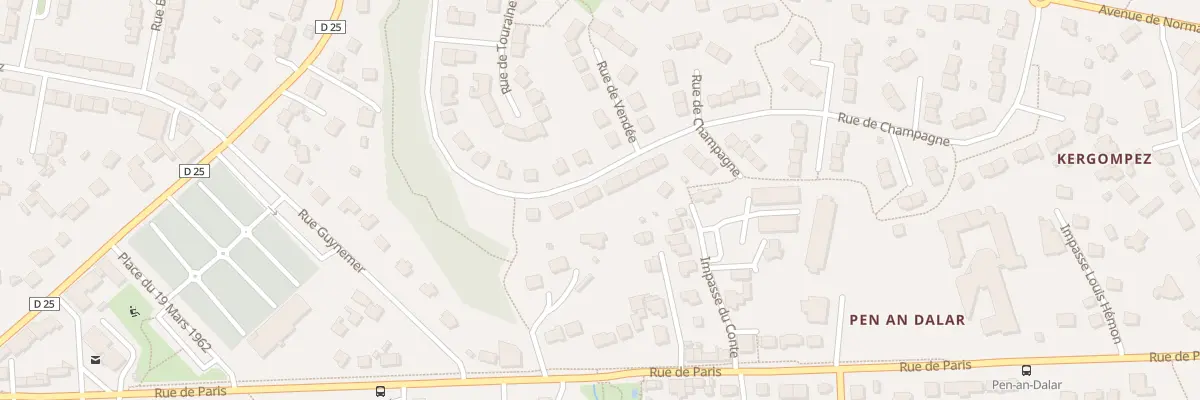 Plan du 36 Rue de Champagne à Guipavas