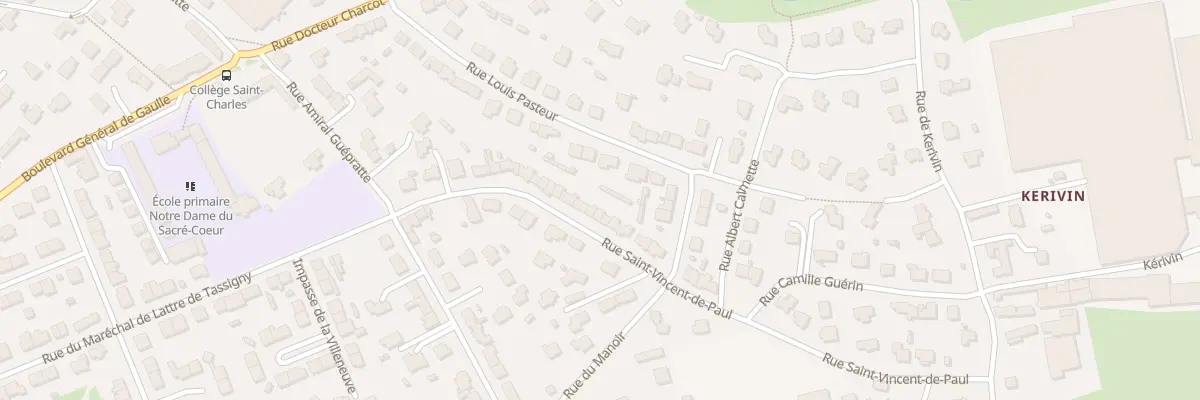 Plan du 40 Rue Saint Vincent de Paul à Guipavas
